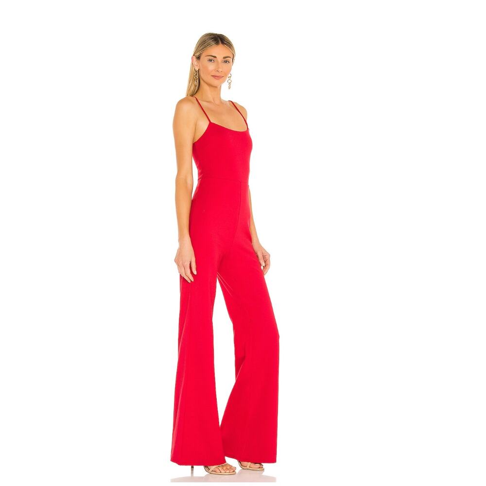 Lovers and Friends Lavinia Spaghetti Strap Women's Medium Red Wide Leg Jumpsuit